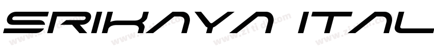 Srikaya Italic字体转换